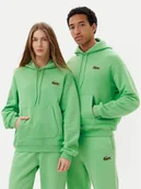 Bluzy męskie - Lacoste Bluza SH2754 Zielony Relaxed Fit - miniaturka - grafika 1
