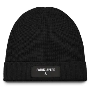 Czapka Patrizia Pepe 2F0111/K9O3A-K103 Czarny - Czapki damskie - miniaturka - grafika 1