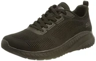 Sneakersy damskie - Skechers Damskie sneakersy Bobs Squad Chaos Face Off, Czarne wykończenie z dzianiny, 40 EU - miniaturka - grafika 1
