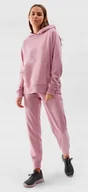 Spodnie sportowe damskie - 4F OCIEPLANY DAMSKI DRES BAWEĹNA KOMPLET BLUZA SPODNIE / rozm XL - miniaturka - grafika 1