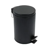 Kosze na śmieci - Kosz BASIC II 3 l GROOVED czarny - miniaturka - grafika 1