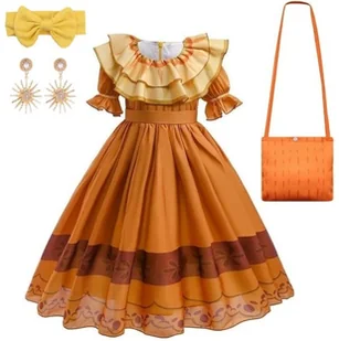 Strój Kostium Sukienka Pepa Madrigal Nasze Magiczne Encanto 128/134 Zestaw - Stroje karnawałowe Strój Kostium Sukienka Pepa Madrigal Nasze Magiczne Encanto 128/134 Zestaw - Stroje karnawałowe - miniaturka - grafika 1