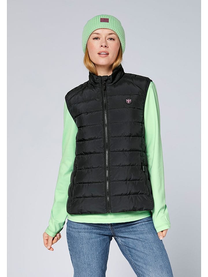 Chiemsee Kamizelka pikowana w kolorze czarnym