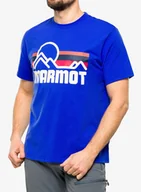 Czapki męskie - Koszulka bawełniana Marmot Coastal Tee SS - trail blue - miniaturka - grafika 1