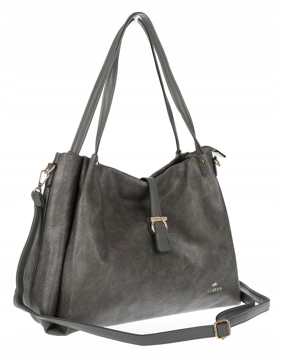 Torebka Damska listonoszka Shopperka torba na ramię pojemna CH3319 Szara