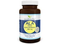 Witaminy i minerały dla sportowców - Medverita Medverita, ALA Kwas Alfa-liponowy, 500 mg, 60 kapsułek - miniaturka - grafika 1