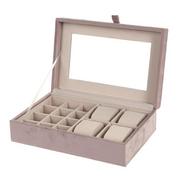 Pudełka i szkatułki - Szkatułka na biżuterię pudrowy róż - miniaturka - grafika 1