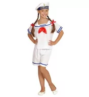 Stroje karnawałowe - WIDMANN Retro Sailor kostium dziecięcy, 140, biały - miniaturka - grafika 1