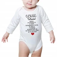 Body dla niemowląt - Body Dziecięce Białe NAJWSPANIALSZY TATA Wzory 80 - miniaturka - grafika 1