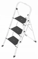 Drabiny - Hailo Folding stepladder K40 BasicLine / steel / 3 steps safety handle  - miniaturka - grafika 1