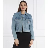 Kurtki damskie - CALVIN KLEIN JEANS Kurtka jeansowa | Cropped Fit - miniaturka - grafika 1