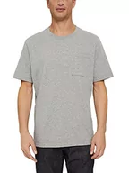 Koszulki męskie - ESPRIT Collection Męski T-shirt, 035/Medium Grey, M - miniaturka - grafika 1