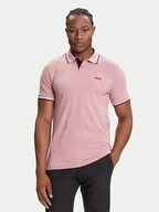 Koszulki męskie - BOSS Polo Paul 50506193 Różowy Slim Fit - miniaturka - grafika 1