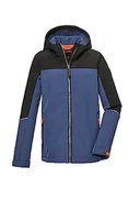 Kurtki i płaszcze dla chłopców - Killtec Chłopięca kurtka softshell z kapturem/kurtka outdoorowa jest odporna na działanie wody KOW 131 BYS SFTSHLL JCKT, deep royal, 128, 39873-000 - miniaturka - grafika 1