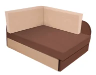 Inne meble do sypialni - Brązowo Beżowy Narożnik Rozkładany E8-H84 - miniaturka - grafika 1