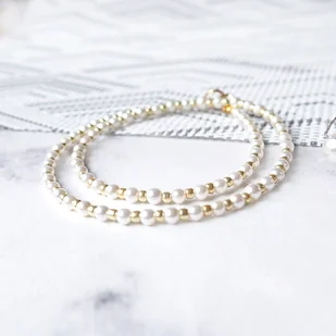 Klasyczny naszynjik z perełek subtelny i ponadczasowy - Naszyjniki - miniaturka - grafika 1