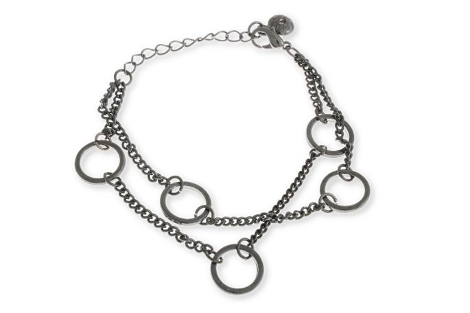 Damska Bransoletka Hematytowa Punk Rock