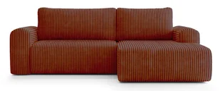 Narożnik z funkcją spania Laco L-kształtny miedziany gruby sztruks prawostronny, Tilia 52 - Narożniki - miniaturka - grafika 1