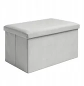 Pufy i podnóżki - Pufa welurowa szara 60x30x30 cm Ruhhy 25994 - miniaturka - grafika 1