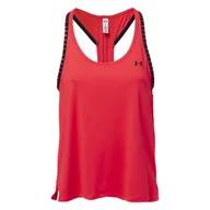 Koszulki i topy damskie - Damska koszulka bez rękawów UNDER ARMOUR UA KNOCKOUT TANK 1351596-713 – Czerwony - miniaturka - grafika 1