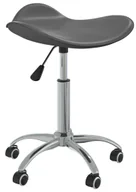 Taborety i hokery - Szary nowoczesny taboret obrotowy regulowany - Movo - miniaturka - grafika 1