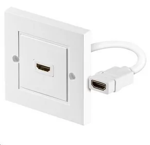 MicroConnect HDMI wall socket 1 port white HDMWALL1 - Adaptery i przejściówki - miniaturka - grafika 1