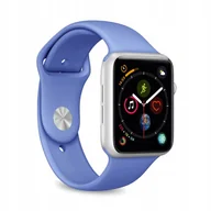 Akcesoria do smartwatchy - Pasek Puro Icon do Apple Watch 42/44/45/49 mm Elastyczny Niebieski - miniaturka - grafika 1