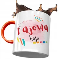 Kubki - Kubek Pomarańczowy Dla Kai Koleżanki Żony Prezent z Nadrukiem ze Zdjęciem + Opakowanie na prezent (wzór 04) - miniaturka - grafika 1