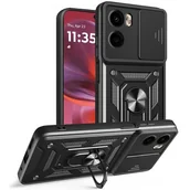 Etui i futerały do telefonów - Etui TECH-PROTECT Camshield Pro do Motorola Moto G05/E15 Czarny - miniaturka - grafika 1