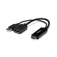 Adaptery i przejściówki - StarTech HD2DP adapter kablowy Czarny - miniaturka - grafika 1