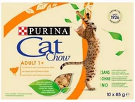 Mokra karma dla kotów - Purina Cat Chow Kurczak i cukinia saszetki 10x85g - miniaturka - grafika 1
