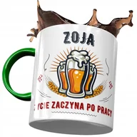 Kubki - Kubek Zielony Dla Zoi Koleżanki Żony Prezent z Nadrukiem ze Zdjęciem + Opakowanie na prezent (wzór 03) - miniaturka - grafika 1