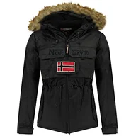 Kurtki męskie - Geographical Norway Parka męska na ławkę, czarna, L, Czarny, M - miniaturka - grafika 1