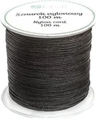 Kolorowanki, wyklejanki - Sznurek nylonowy 0,8mm 100m czarny - miniaturka - grafika 1