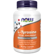 Aminokwasy - L-Tyrozyna Extra Strength 750 mg 90 kaps. (Now Foods) - miniaturka - grafika 1