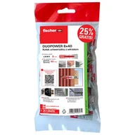 Wkręty - Kołki montażowe 8x40 mm z wkrętem DUOPOWER 40 sztuk + 10 gratis - miniaturka - grafika 1