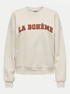 Bluzy damskie - ONLY Bluza Toddy 15337200 Beżowy Oversize - miniaturka - grafika 1