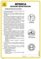 Instrukcje stanowiskowe BHP - IAC03 INSTRUKCJA BEZPIECZNEJ OBSŁUGI WIERTARKI, FN - FOLIA SAMOPRZYLEPNA; (245X350MM) - miniaturka - grafika 1