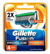 Gillette Fusion Proglide Power Wkład do maszynki do golenia 4szt Darmowy odbiór w 20 miastach!