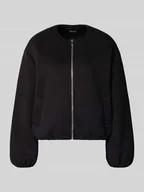 Bluzy damskie - Bluza rozpinana o kroju comfort fit z obniżonymi ramionami - miniaturka - grafika 1