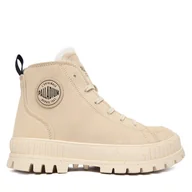 Buty trekkingowe męskie - Trapery Palladium Pallashock Zip Warm 74353-210-M Beżowy - miniaturka - grafika 1