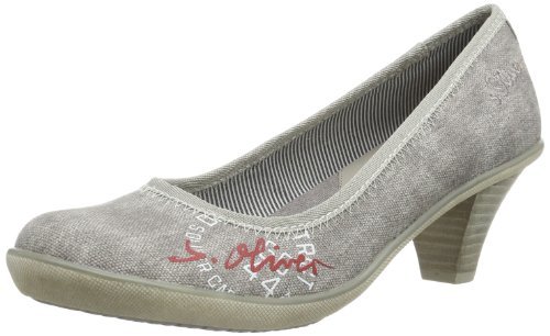 s.Oliver Casual 5-5-22435-32 damskie czółenka, szary - Szary Grey 200-42 EU
