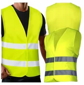 Akcesoria motoryzacyjne - Hitbaits Kamizelka odblaskowa uniwersalna BHP KANZA - miniaturka - grafika 1