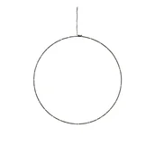 Sztuczne kwiaty - Czarna świąteczna wisząca dekoracja świetlna Markslöjd Alpha Circle, wys. 45 cm - miniaturka - grafika 1