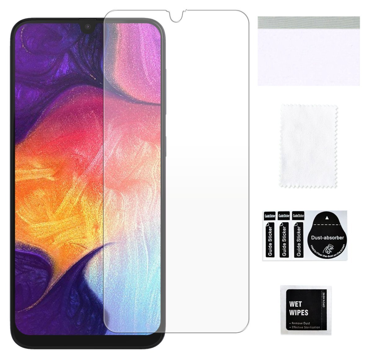Szkło hybrydowe do SAMSUNG GALAXY A50 ochrona na ekran szybka cienkie 9H