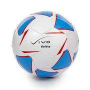 Piłka nożna - Piłka nożna Vivo Galaxy biało-niebiesko-czerwona, rozmiar 5 - miniaturka - grafika 1