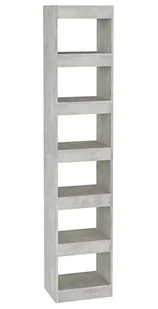 Wysoki regał na książki w kolorze szarego betonu K4-C63 - Regały - miniaturka - grafika 1