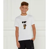 Koszulki dla chłopców - Karl Lagerfeld Kids T-shirt | Regular Fit - miniaturka - grafika 1