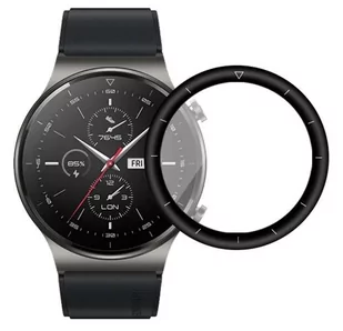 Szkło Hybrydowe Full 3D Huawei Watch Gt 2 Pro 46Mm Czarny - Akcesoria do smartwatchy - miniaturka - grafika 1
