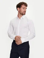 Koszule męskie - Calvin Klein Koszula K10K113163 Biały Slim Fit - miniaturka - grafika 1